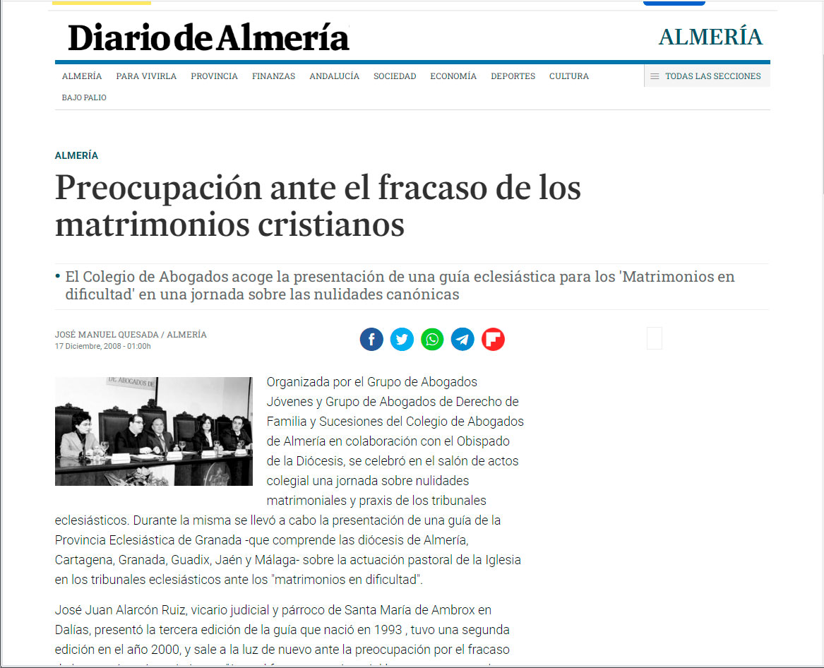 Preocupación ante el fracaso de los matrimonios cristianos